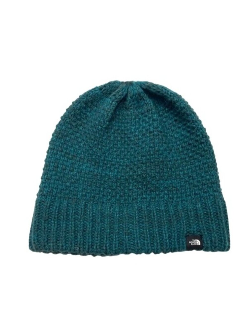 The North Face Purrl Stitch Beanie Green Knitted Slouchy Hat Women One Size New - Picture 5 of 12
